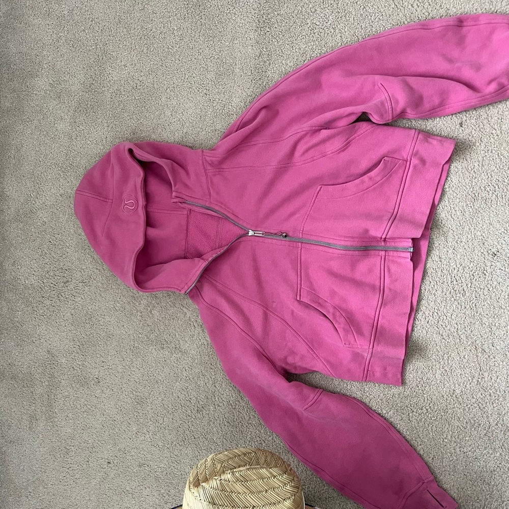 Pink full zip scuba size m/l